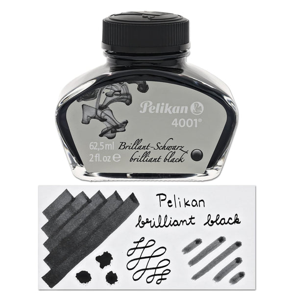 Pelikan 4001 Bottled Ink in Brilliant Black - 62.5 mL Bottled Ink