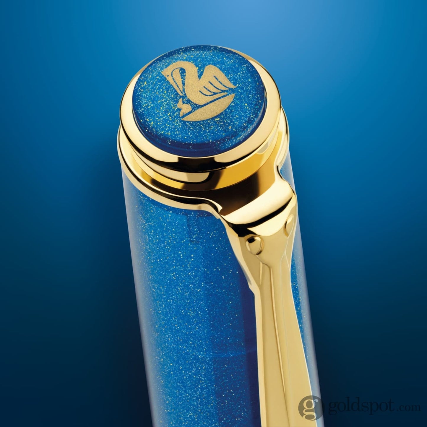 Pelikan Classic M200 Fountain Pen in Golden Lapis - Special Edition Fountain Pen