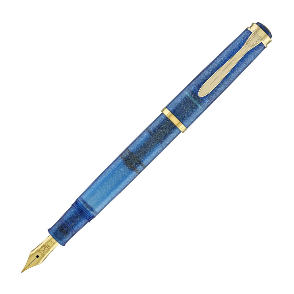 Pelikan Classic M200 Fountain Pen in Golden Lapis - Special Edition Fountain Pen