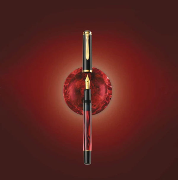 Pelikan Classic M200 Fountain Pen in Red Marbled Special Edition Fountain Pen