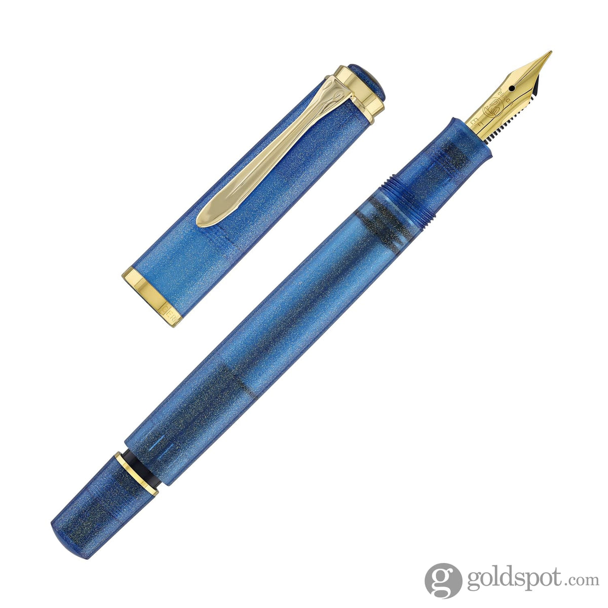 Pelikan Classic M200 Golden Lapis Set with Edelstein® Ink of The 