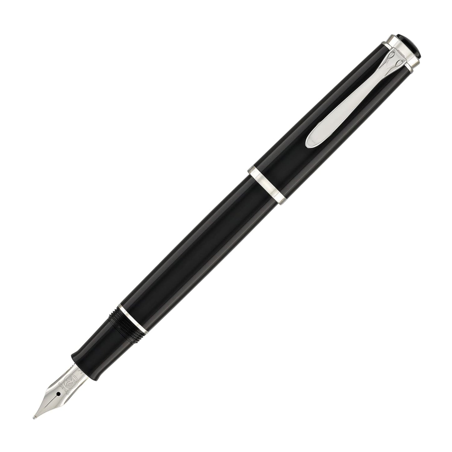 Pelikan Classic Series P205 Fountain Pen in Black and Silver Fountain Pen