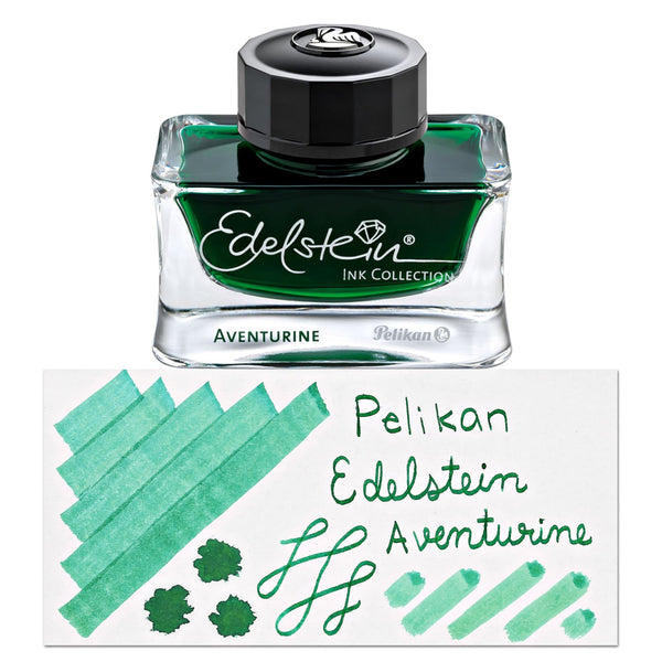 Pelikan Edelstein Bottled Ink and Cartridges in Aventurine Green Bottled Ink