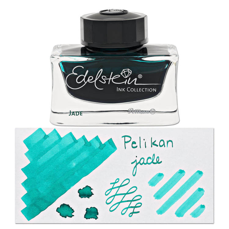 Pelikan Edelstein Bottled Ink in Jade Light Green - 50 mL Bottled Ink