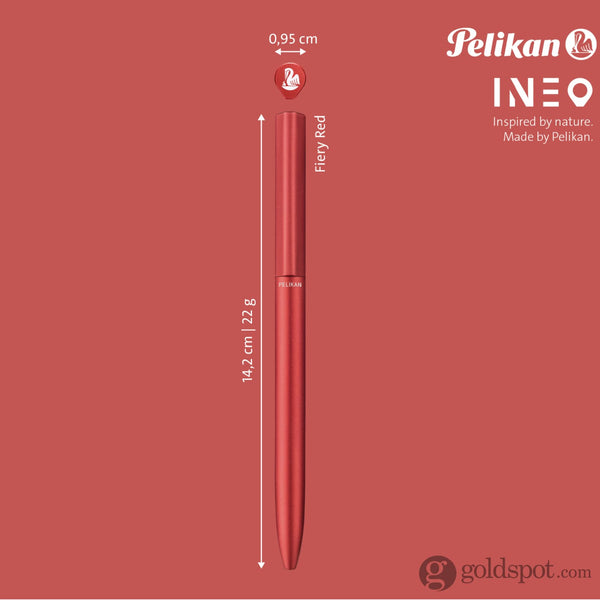 Pelikan Ineo Ballpoint Pen in Fiery Red Ballpoint Pens