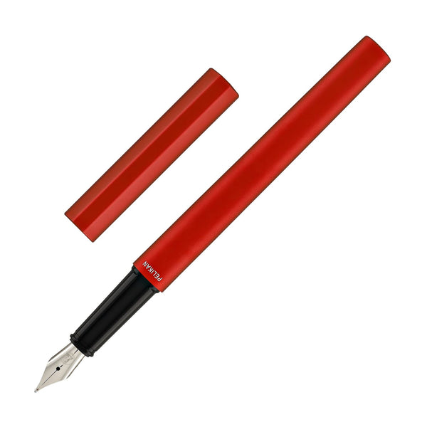 Pelikan Ineo Fountain Pen in Fiery Red - Medium Fountain Pen