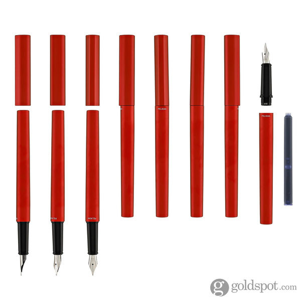 Pelikan Ineo Fountain Pen in Fiery Red - Medium Fountain Pen