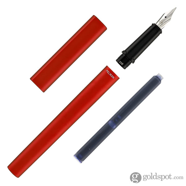 Pelikan Ineo Fountain Pen in Fiery Red - Medium Fountain Pen