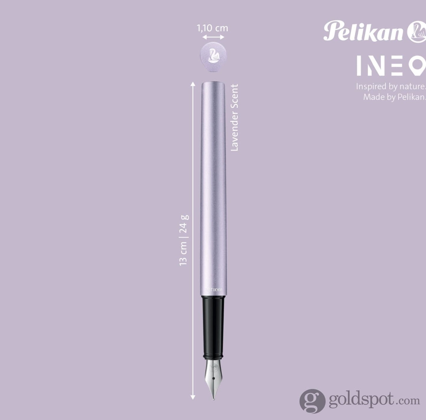 Pelikan Ineo Fountain Pen in Lavender Scent - Medium Fountain Pen
