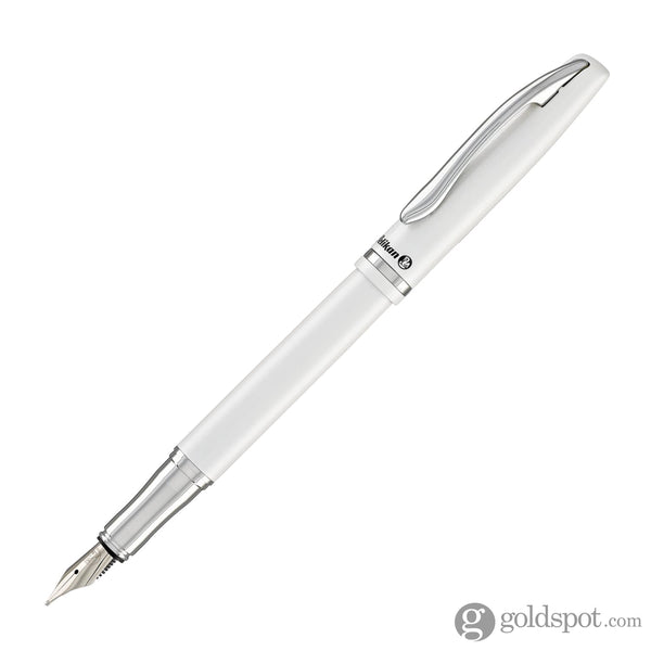 Pelikan Jazz Elegance Fountain Pen Medium Point in White Fountain Pen