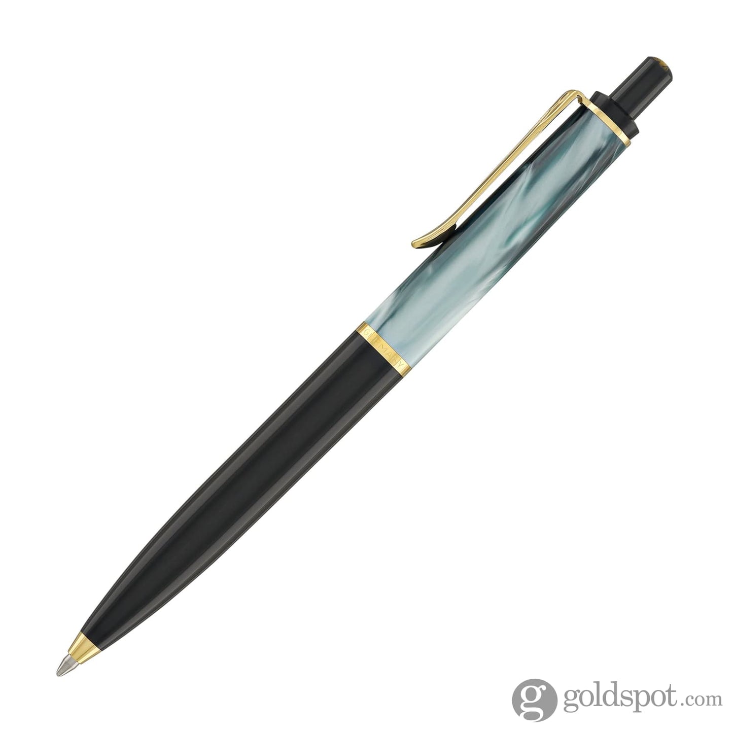 Pelikan K200 Series Ballpoint Pen in Green Marbled with Gold Trim Ballpoint Pens