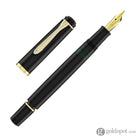Pelikan M200 Fountain Pen in Black with Gold Trim - Broad Point