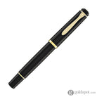 Pelikan M200 Fountain Pen in Black with Gold Trim - Broad Point