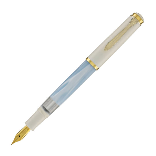 Pelikan M200 Series Fountain Pen in Pastel Blue with Gold Trim