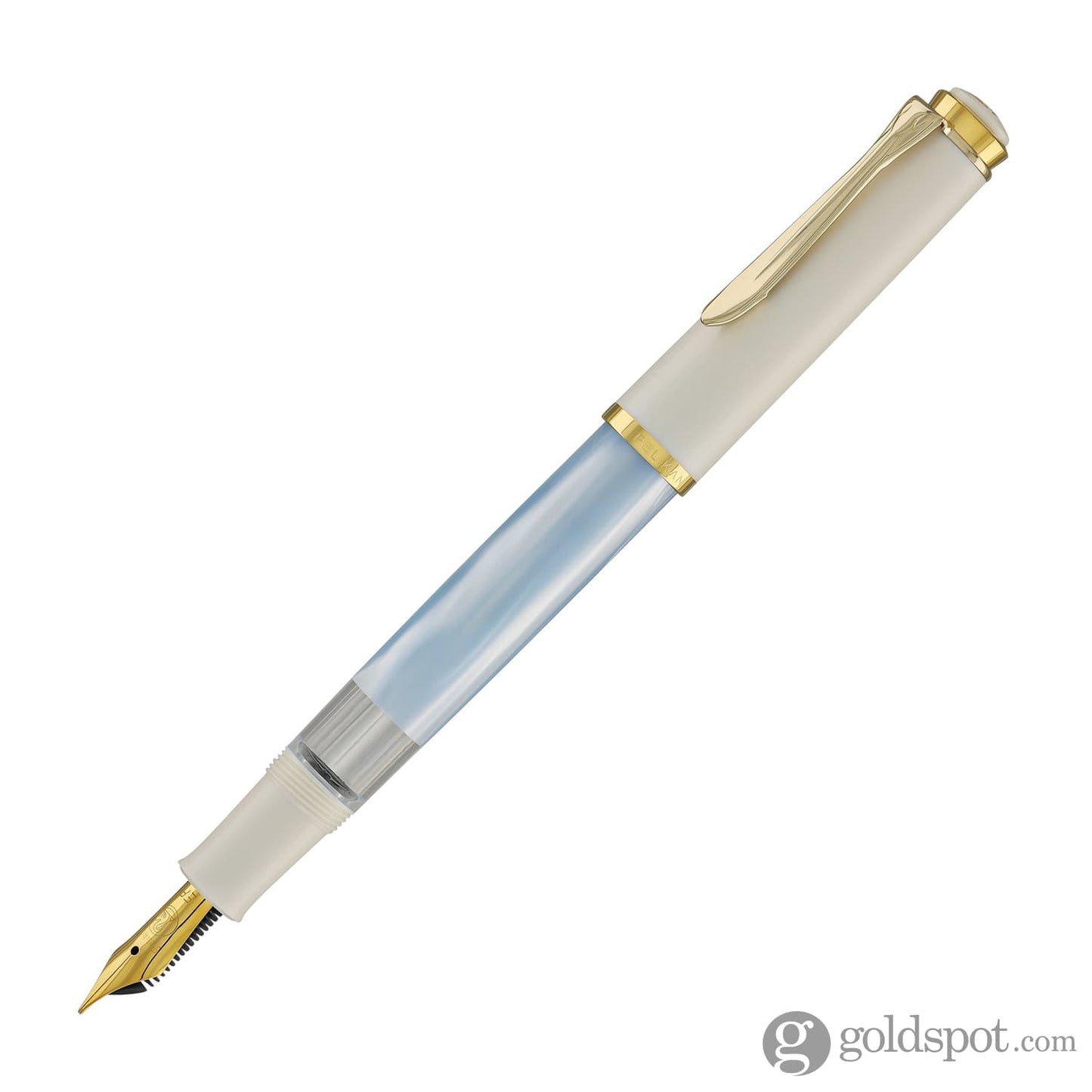 Pelikan M200 Series Fountain Pen in Pastel Blue with Gold Trim Fountain Pen