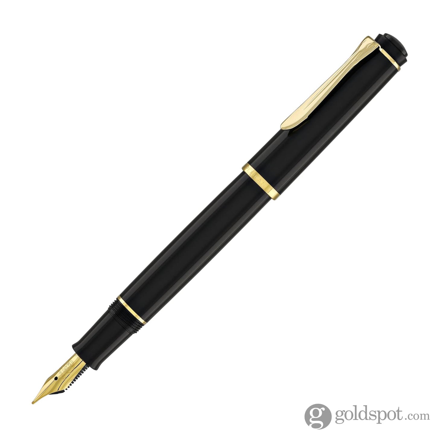 Pelikan P200 Fountain Pen in Black with Gold Trim Fountain Pen