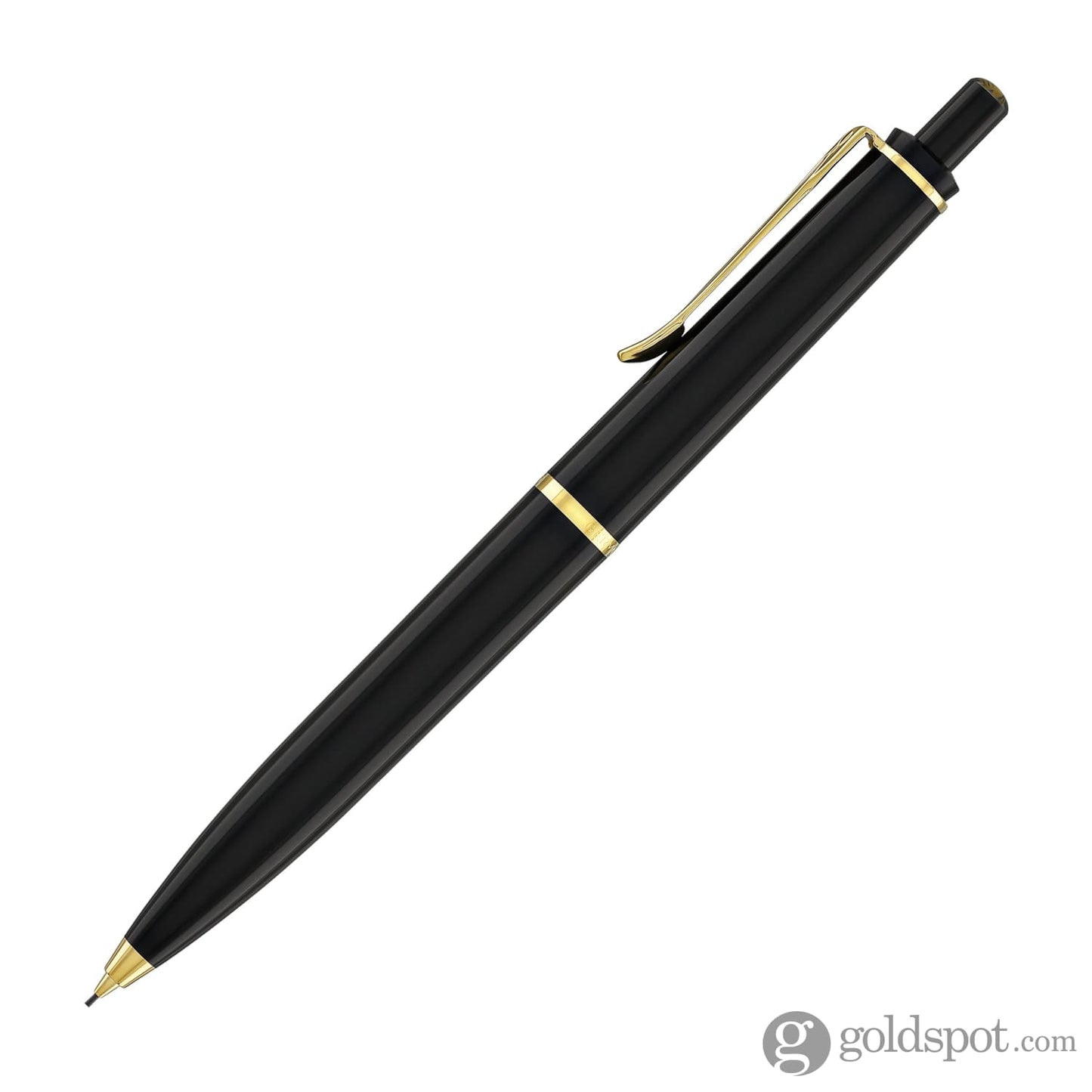 Pelikan P200 Mechanical Pencil in Black with Gold Trim - 0.7mm Mechanical Pencils
