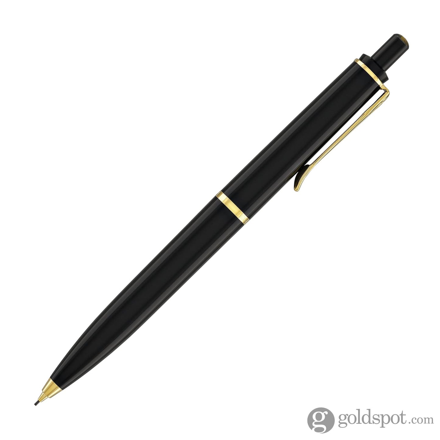Pelikan P200 Mechanical Pencil in Black with Gold Trim - 0.7mm Mechanical Pencils
