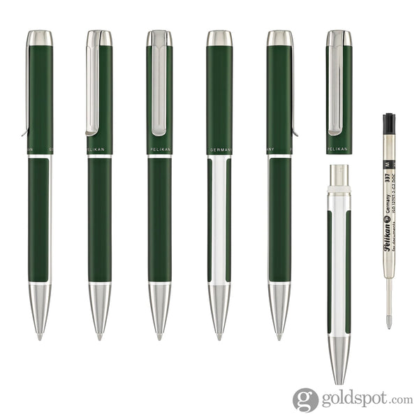 Pelikan Pura Series K40 Ballpoint Pen in Deep Green Ballpoint Pens