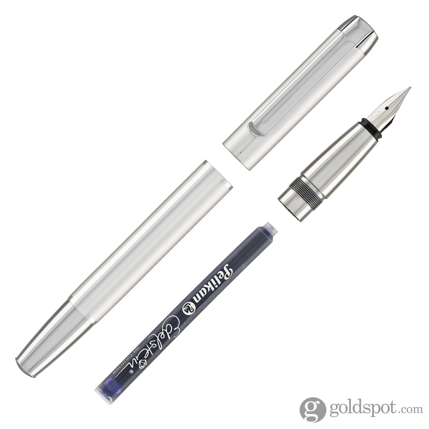 Pelikan Pura Series P40 Fountain Pen in Silver Fountain Pen