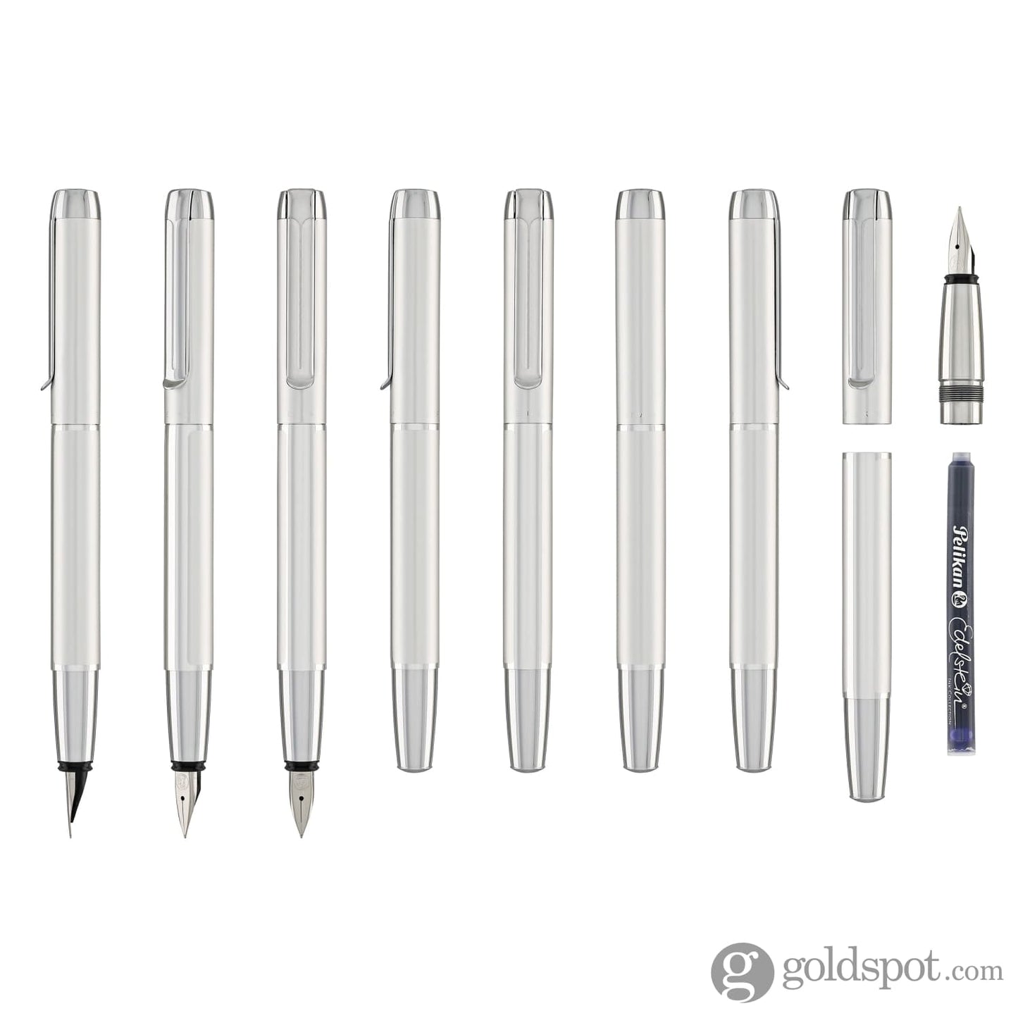 Pelikan Pura Series P40 Fountain Pen in Silver Fountain Pen