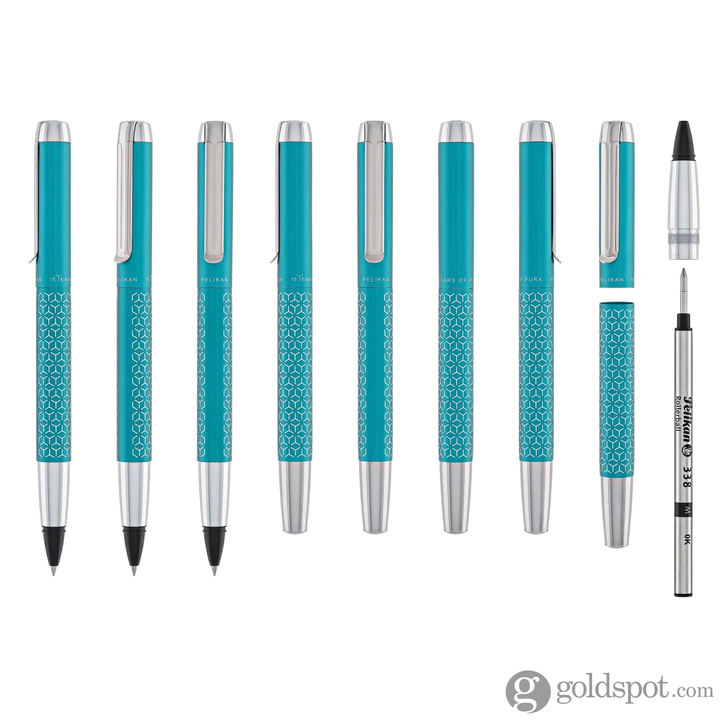 Pelikan Pura Series R40 Limited Edition Rollerball Pen in Turquoise Rollerball Pens