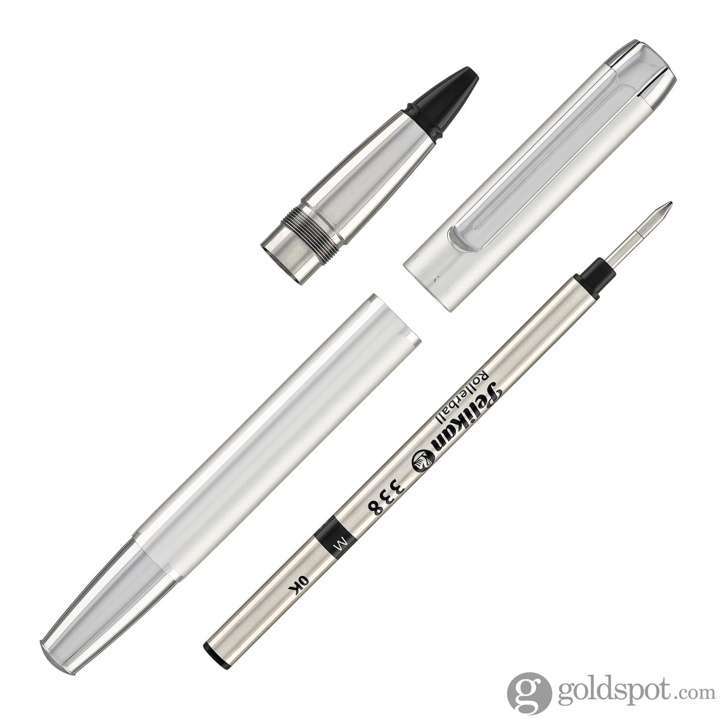 Pelikan Pura Series R40 Rollerball Pen in Silver Rollerball Pen