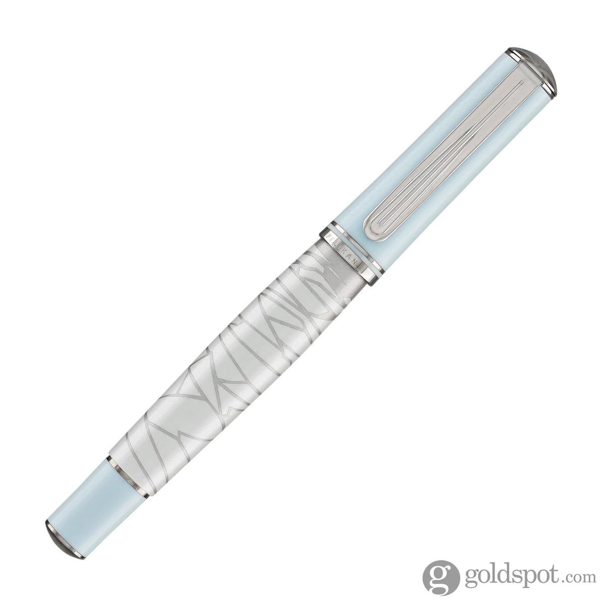 Pelikan Rollerball Pen Eternal Ice in Light Blue & White with Palladiu