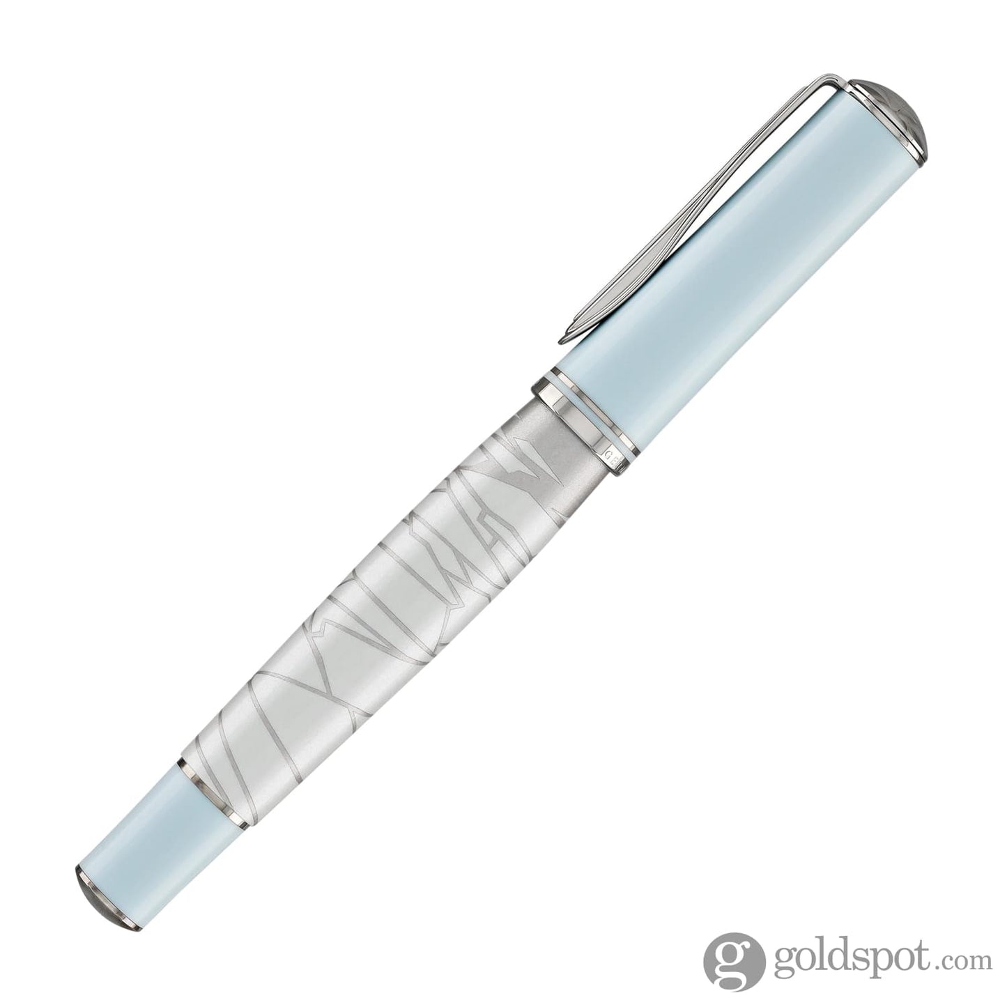 Pelikan Rollerball Pen Eternal Ice in Light Blue & White with Palladium Finish Rollerball Pen