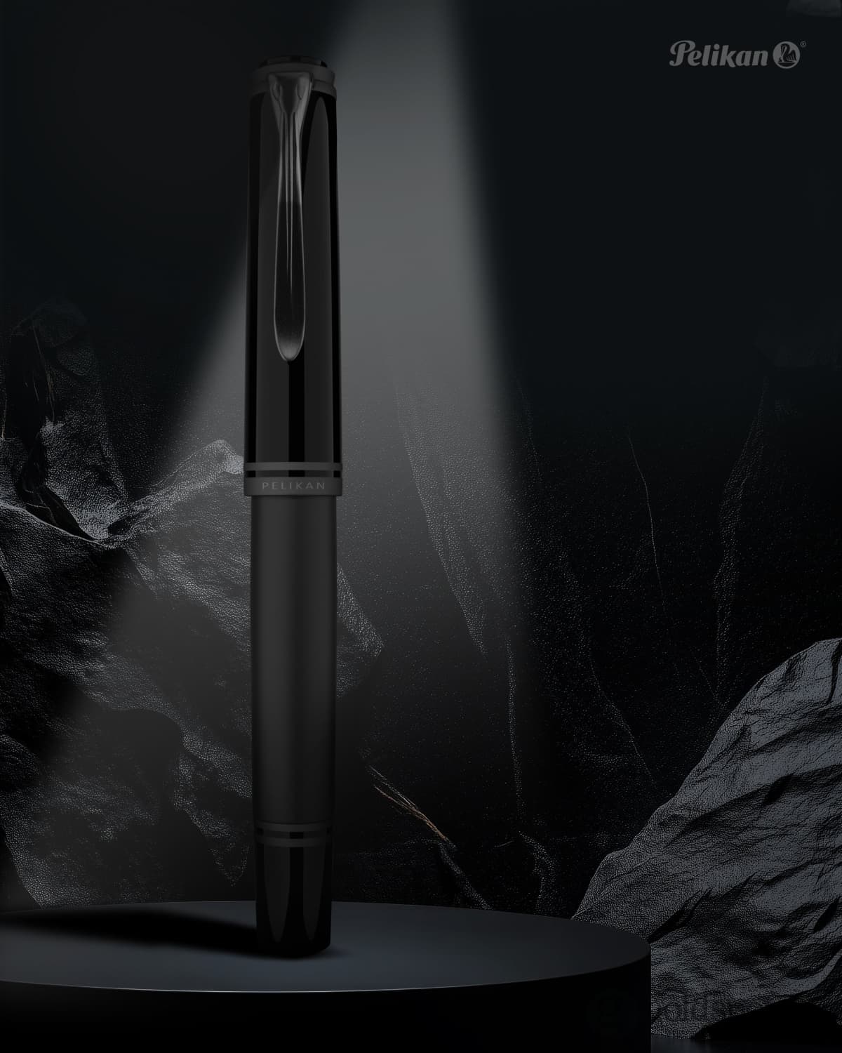 Pelikan Souverän M809 Fountain Pen in Black Matte - 18K Gold Nib Fountain Pen