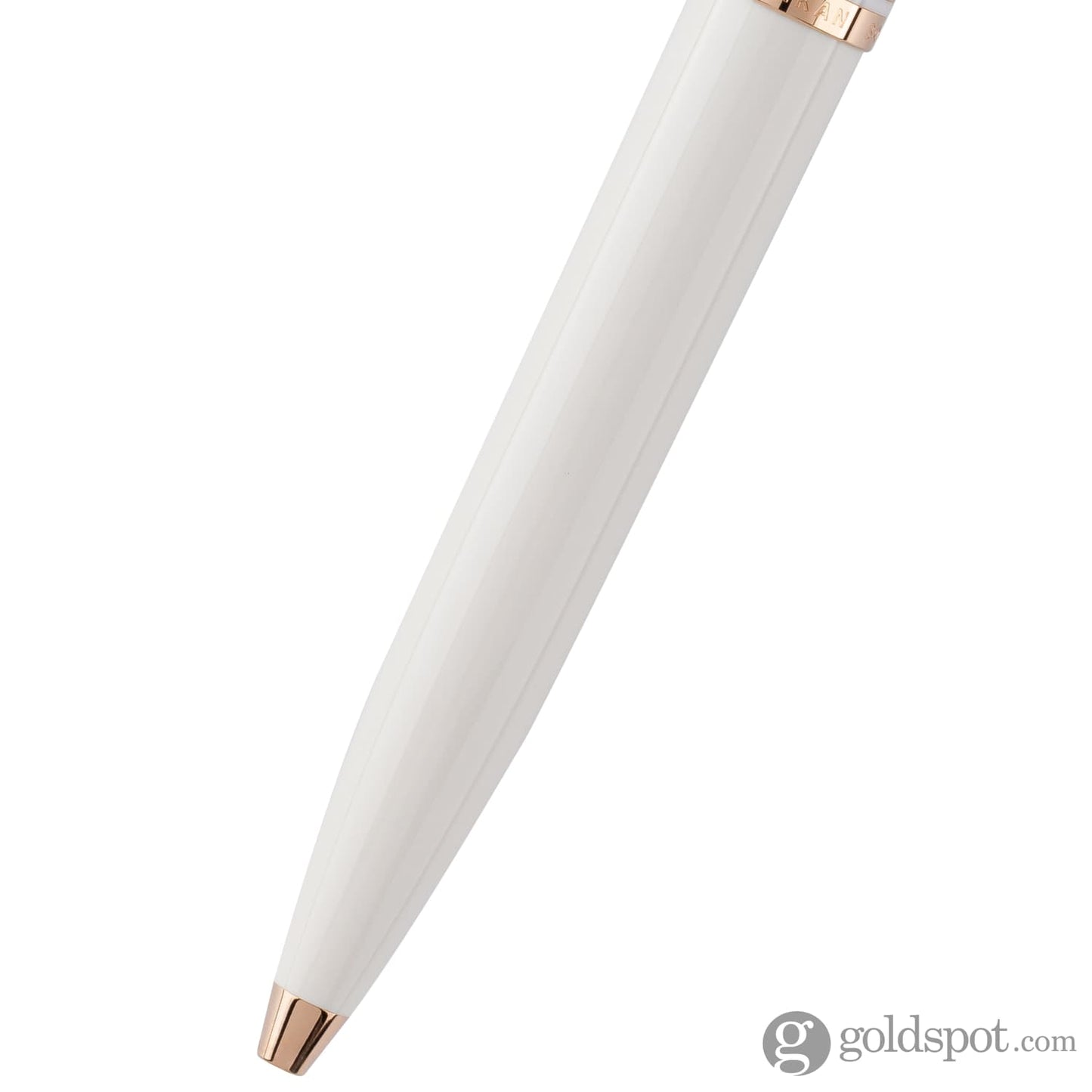 Pelikan Souveran 600 Ballpoint Pen in White & Rose Gold Trim Ballpoint Pen