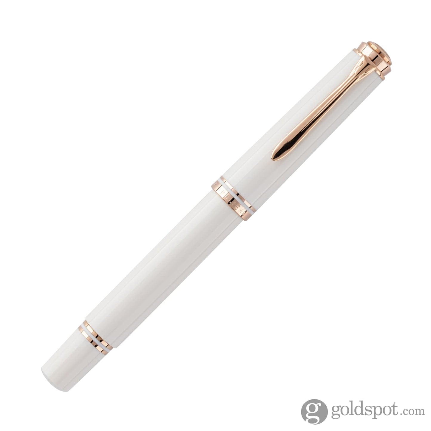 Pelikan Souveran 600 Fountain Pen in White & Rose Gold Trim Fountain Pen