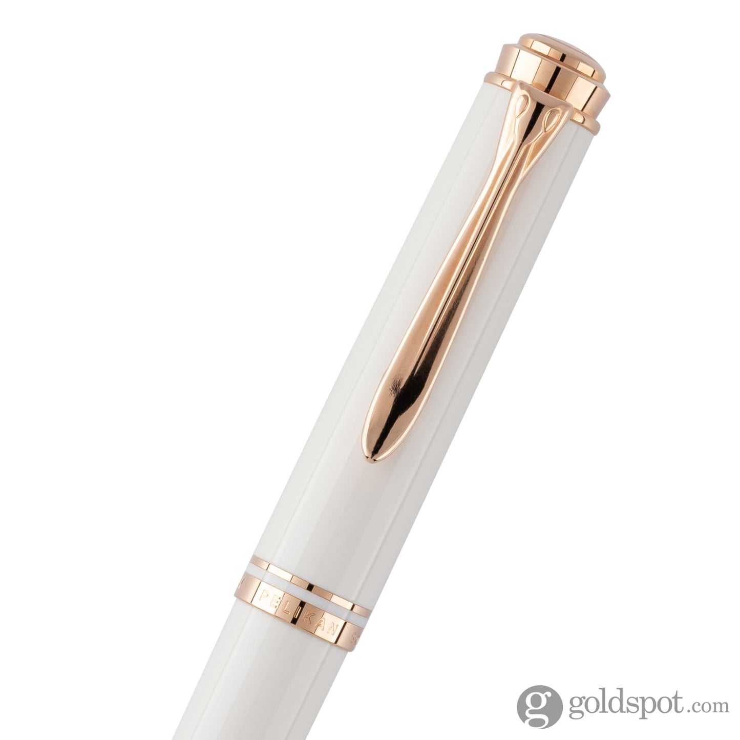 Pelikan Souveran 600 Fountain Pen in White & Rose Gold Trim Fountain Pen