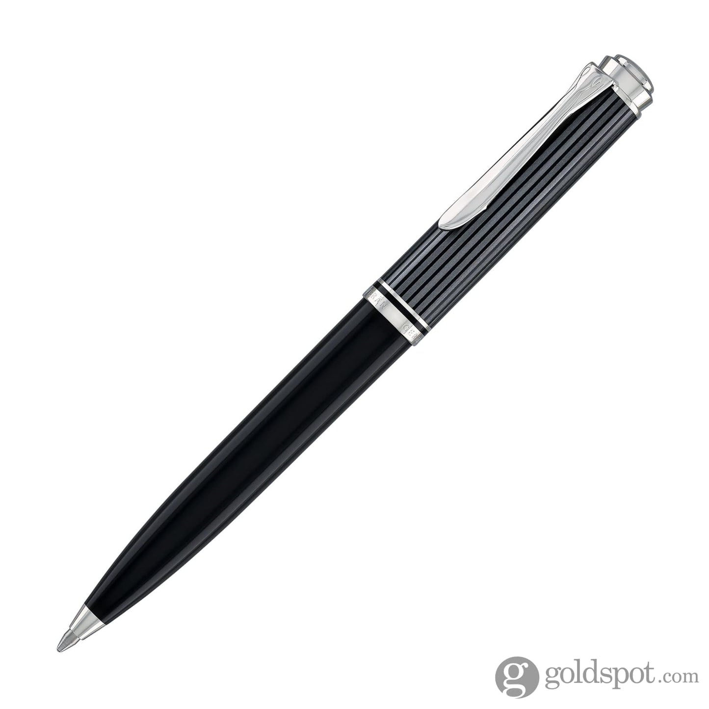 Pelikan Souveran 605 Stresemann Ballpoint Pen in Black Anthracite Stripes Ballpoint Pens