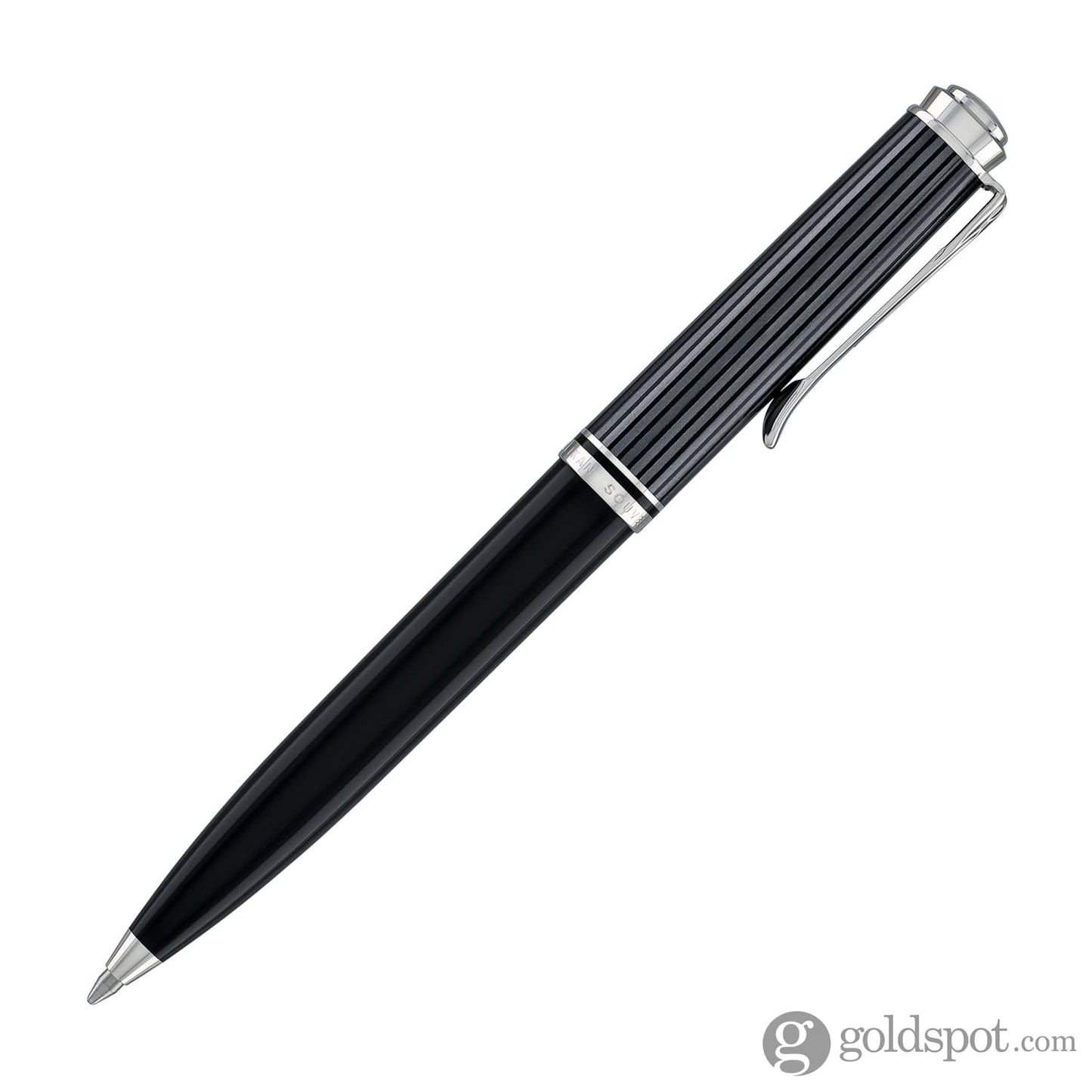 Pelikan Souveran 605 Stresemann Ballpoint Pen in Black Anthracite Stripes Ballpoint Pens