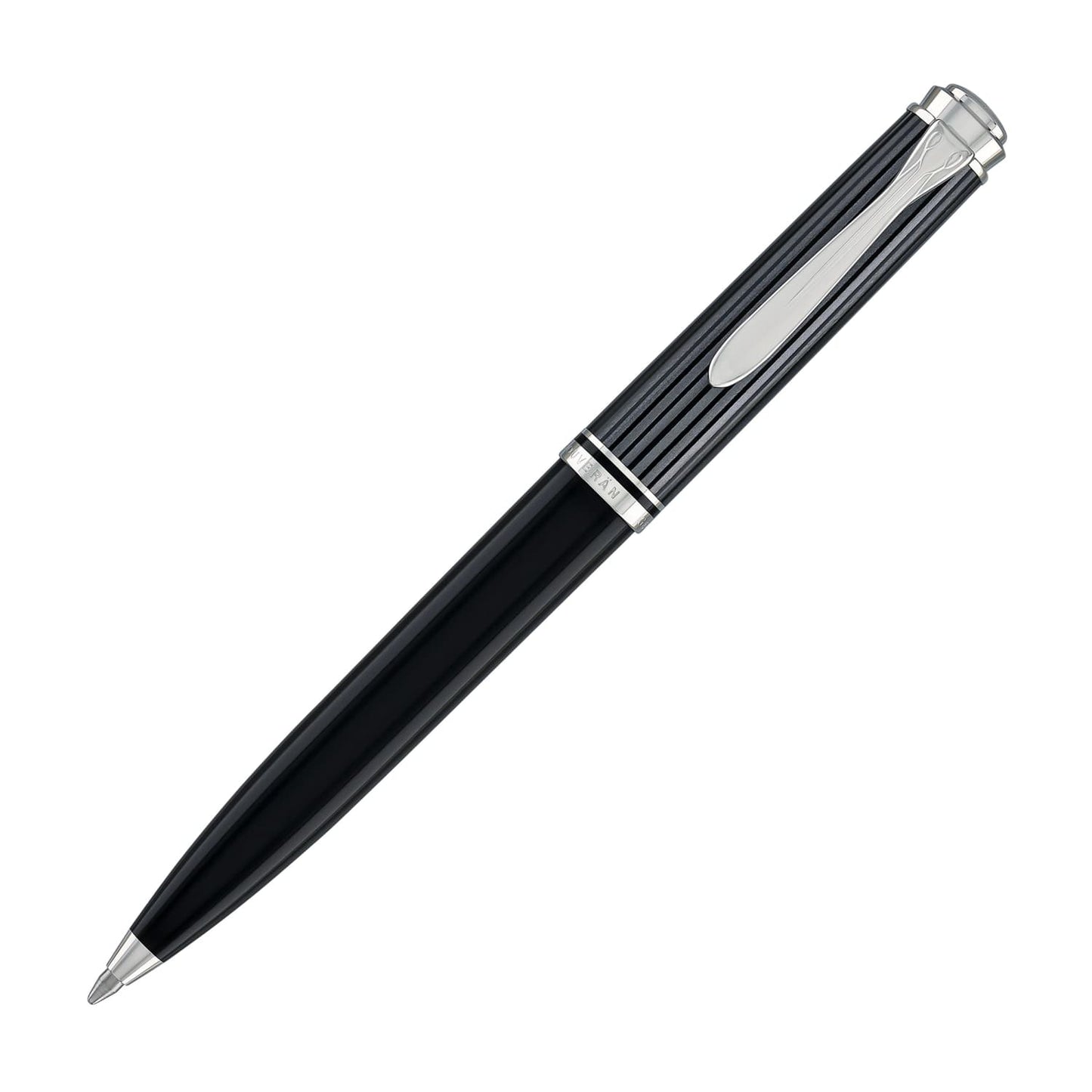 Pelikan Souveran 605 Stresemann Ballpoint Pen in Black Anthracite Stripes Ballpoint Pens