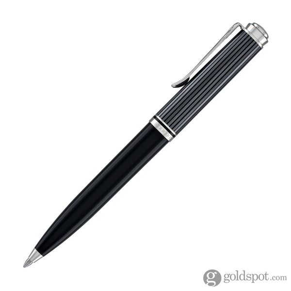Pelikan Souveran 605 Stresemann Ballpoint Pen in Black Anthracite Stripes Ballpoint Pens