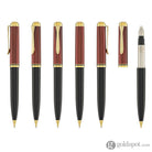 Pelikan Souveran D600 Mechanical Pencil in Black & Red with Gold Trim - 0.7mm Mechanical Pencils