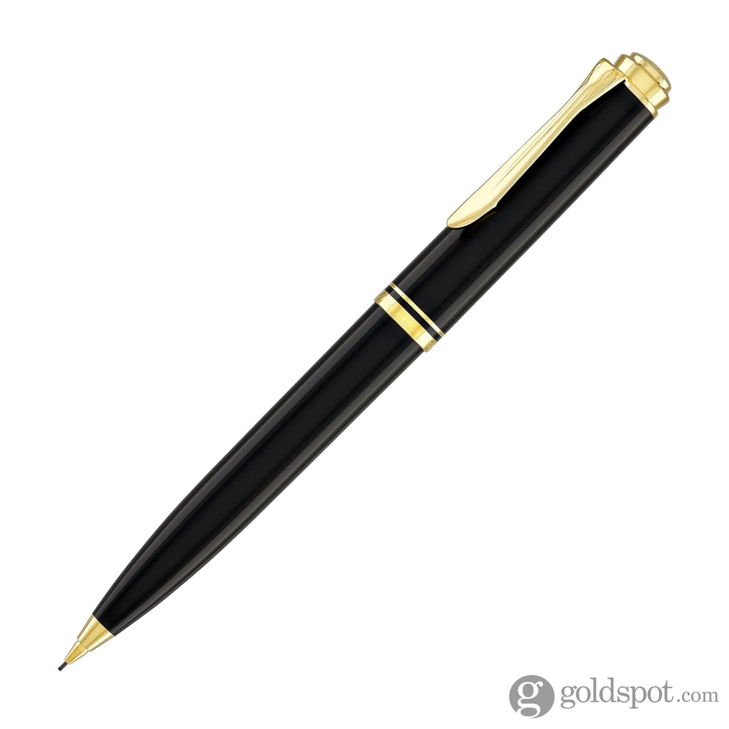 Pelikan Souveran D600 Mechanical Pencil in Black with Gold Trim - 0.7mm Mechanical Pencils
