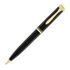 Pelikan Souveran D600 Mechanical Pencil in Black with Gold Trim - 0.7mm Mechanical Pencils