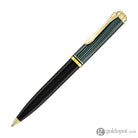 Pelikan Souveran K600 Ballpoint Pen in Black & Green with Gold Trim Ballpoint Pens
