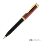 Pelikan Souveran K600 Ballpoint Pen in Black & Red with Gold Trim Ballpoint Pens