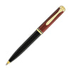 Pelikan Souveran K600 Ballpoint Pen in Black & Red with Gold Trim Ballpoint Pens