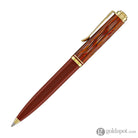 Pelikan Souveran K600 Ballpoint Pen in Tortoiseshell & Red with Gold Trim Ballpoint Pens