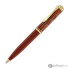 Pelikan Souveran K600 Ballpoint Pen in Tortoiseshell & Red with Gold Trim Ballpoint Pens