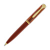 Pelikan Souveran K600 Ballpoint Pen in Tortoiseshell & Red with Gold Trim Ballpoint Pens