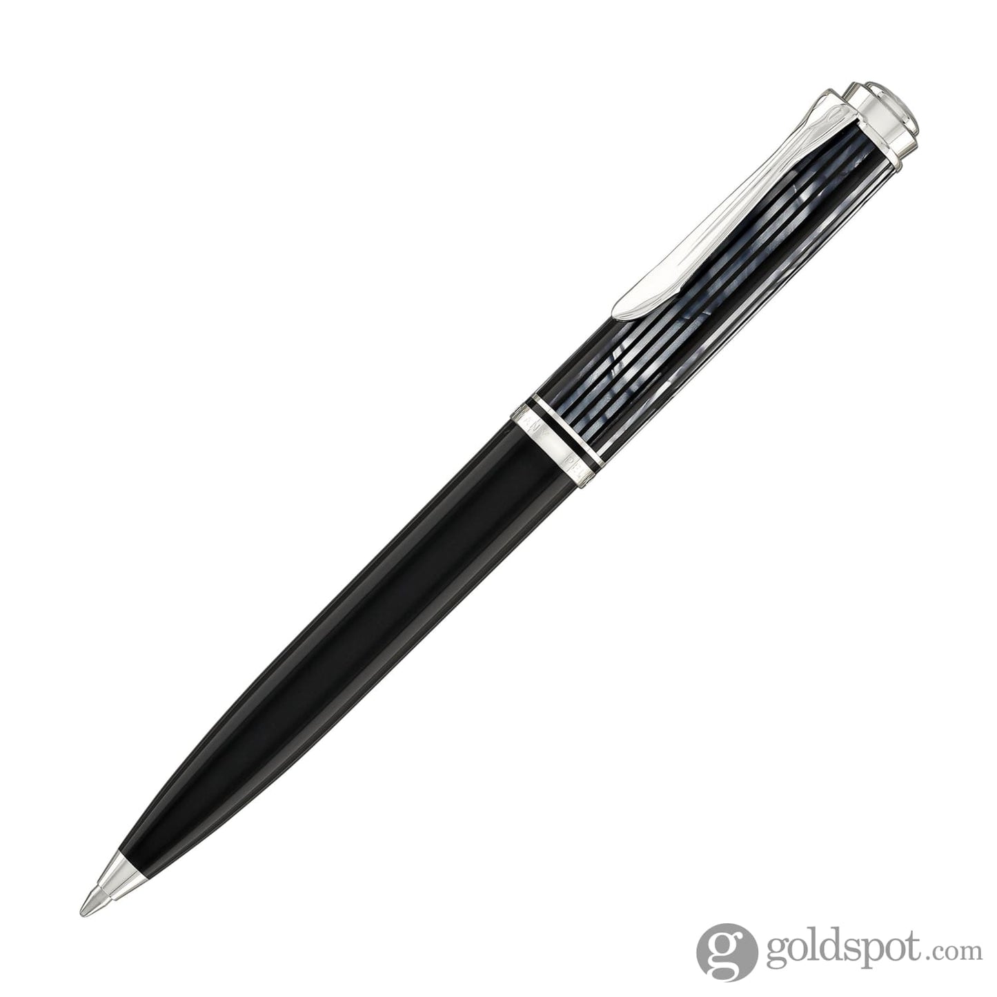 Pelikan Souveran K605 Ballpoint Pen in Tortoiseshell & Black Ballpoint Pens