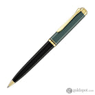 Pelikan Souveran K800 Ballpoint Pen in Black & Green with Gold Trim Ballpoint Pens