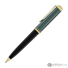 Pelikan Souveran K800 Ballpoint Pen in Black & Green with Gold Trim Ballpoint Pens
