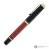 Pelikan Souveran M600 Fountain Pen in Black & Red with Gold Trim - 14K Gold Fountain Pen